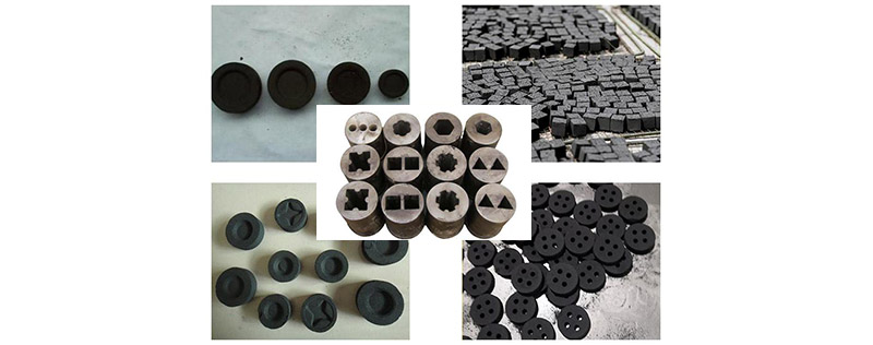 After changing the mold, the charcoal balls can be changed into cubes, cuboids, circles, etc.